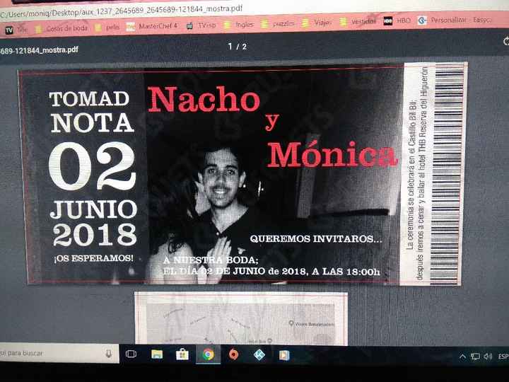  Nuestras invitaciones!!!😍 - 1