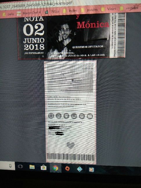  Nuestras invitaciones!!!😍 - 2