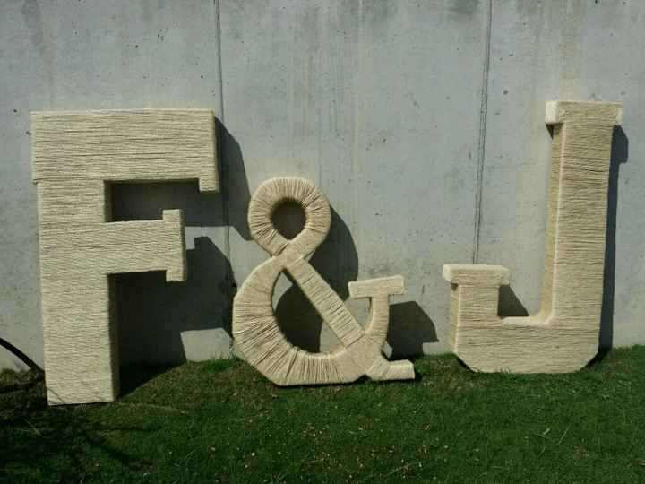 Mis letras gigantes f&j - 1