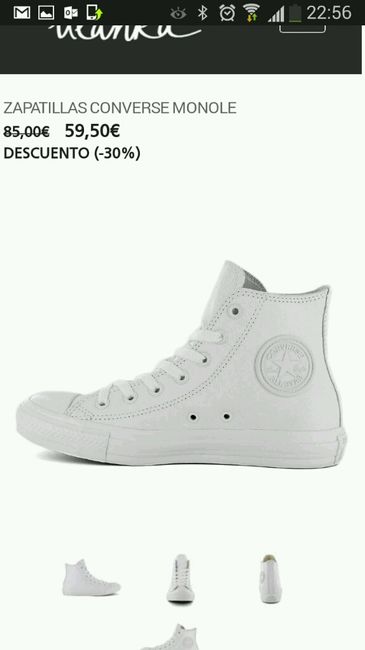 Converse blancas - 1