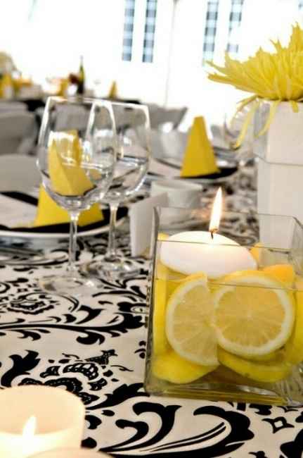 decoración con velas