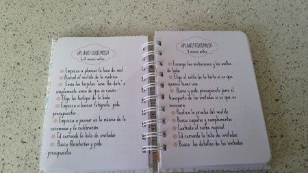 Mi super agenda para el bodorrio