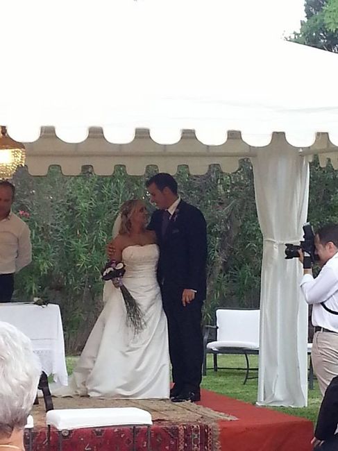 Primera foto como marido y mujer