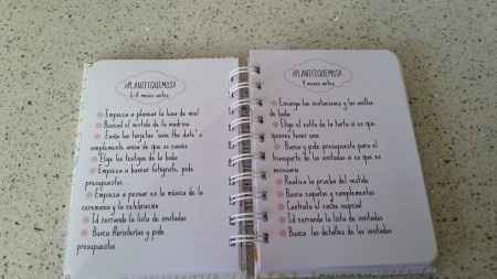 Mi super agenda para el bodorrio