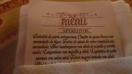 Detalle de la minuta