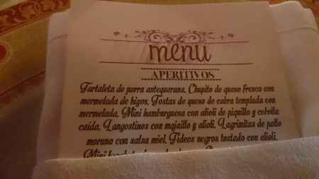 Detalle de la minuta