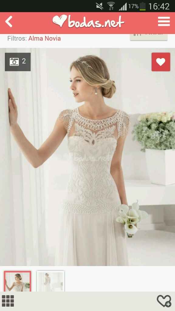 Vestido de novia palmer de alma novia (rosa clará) - 1