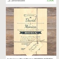 Invitaciones de madera - 1