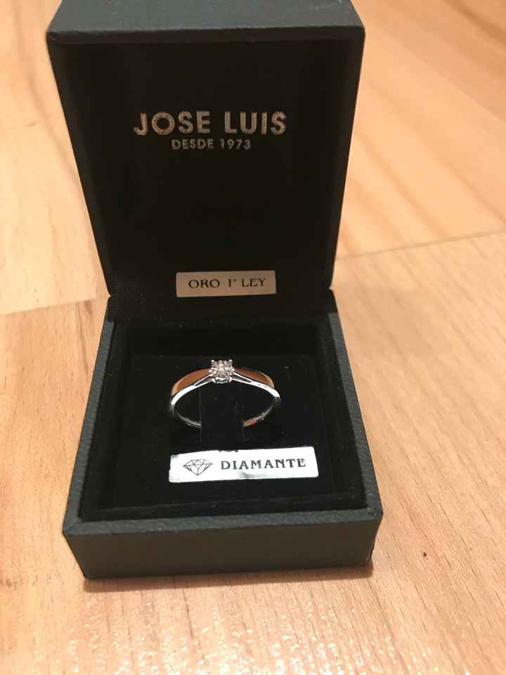 Anillo de pedida y proposicion de boda - 1