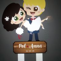Figuras de novios para la tarta - 1