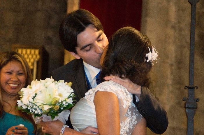 El momento del beso.