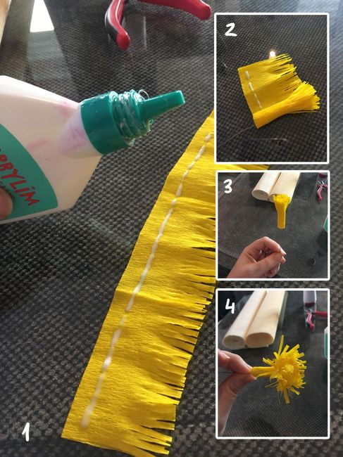 Tutorial para hacer peonías de papel crepé 4