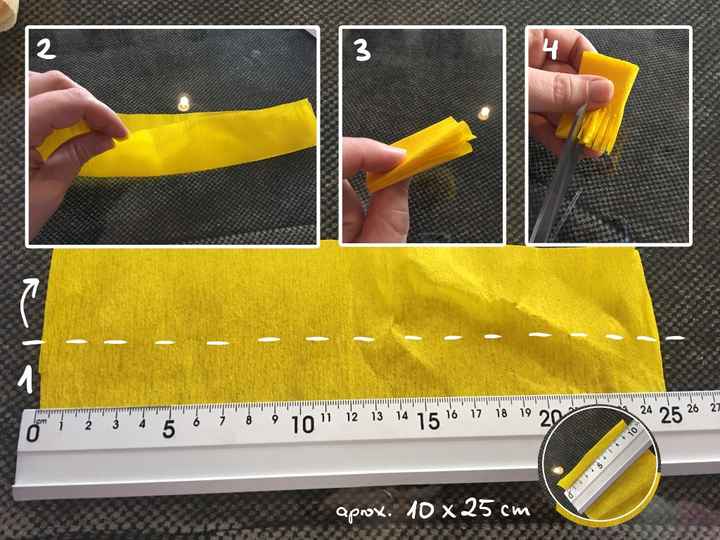 Tutorial para hacer Peonías de papel Crepé - 3