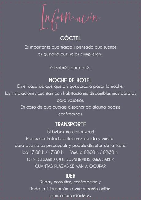 "Tamara y Daniel" . "el diseño de nuestras invitaciones" 4