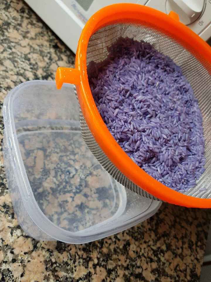 La elaboración de mi arroz de colores. - 4