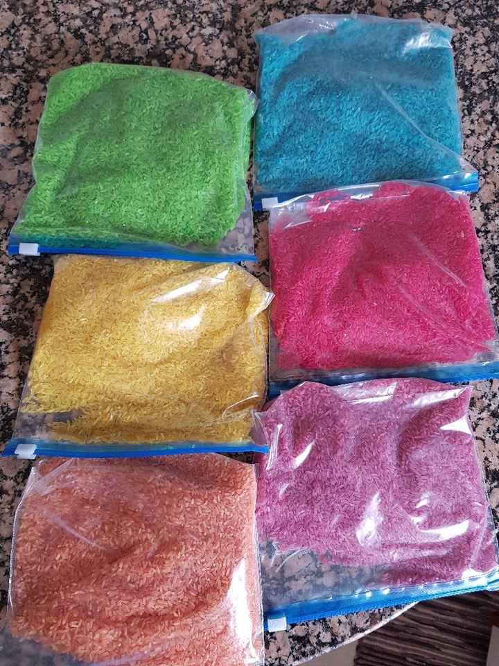 La elaboración de mi arroz de colores. - 6
