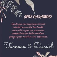 "Tamara y Daniel" . "el diseño de nuestras invitaciones" - 5