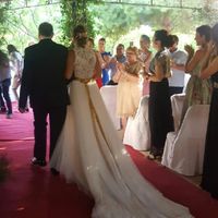 Dilema de Marta¿vestido con cola o sin cola? - 1