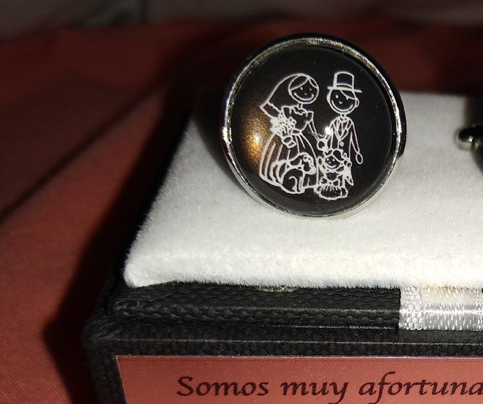 Regalo novio: gemelos personalizados - 1