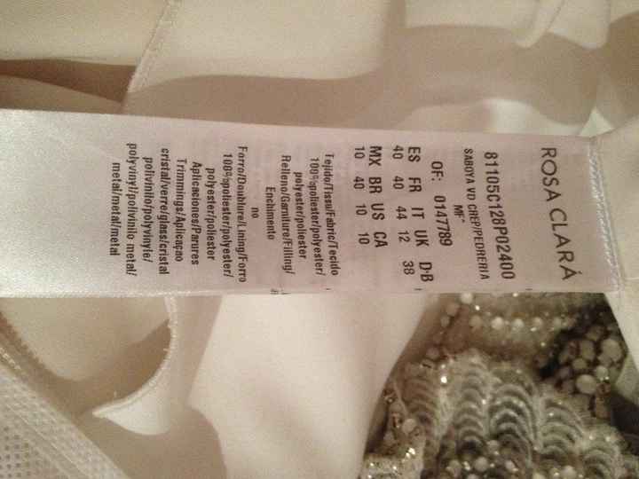 etiqueta vestido saboya- 100% poliester