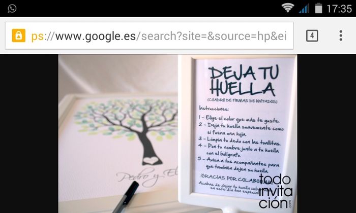 Libro de firmas y árbol de huellas - 1