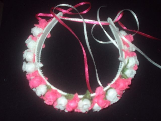 Diadema de la niña de las flores