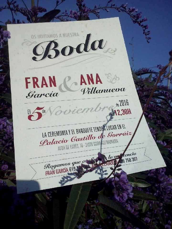 El texto de la invitacion - 1