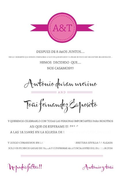 Texto invitaciones... - 1