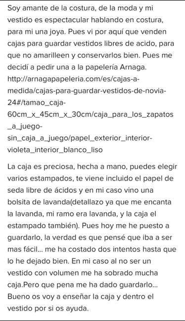 Como guardar mi vestido de novia 1