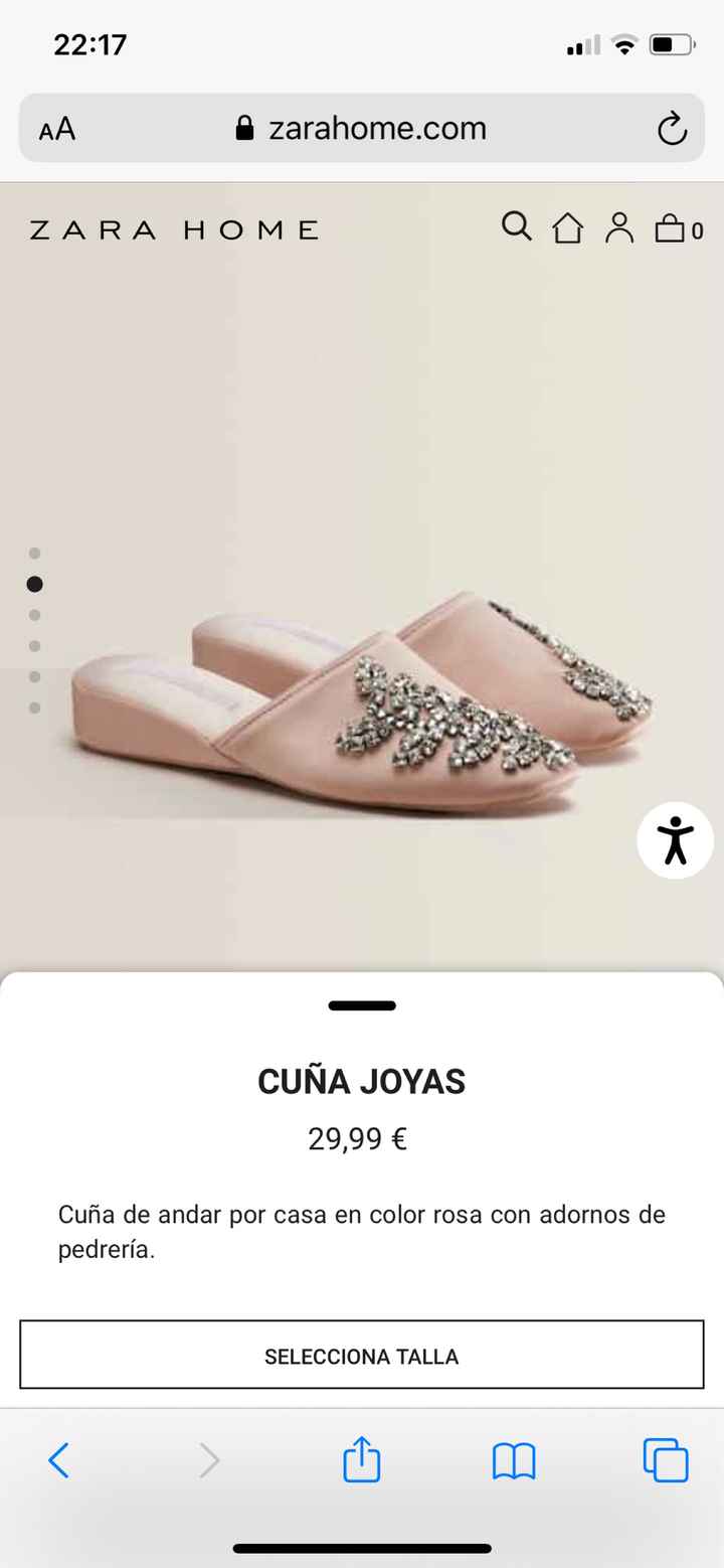 Zapatillas de novia para la bata - 1