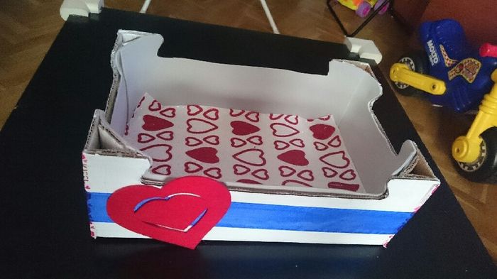 Caja para el confeti, arroz, lágrimas y abanicos para la ceremonia - 1