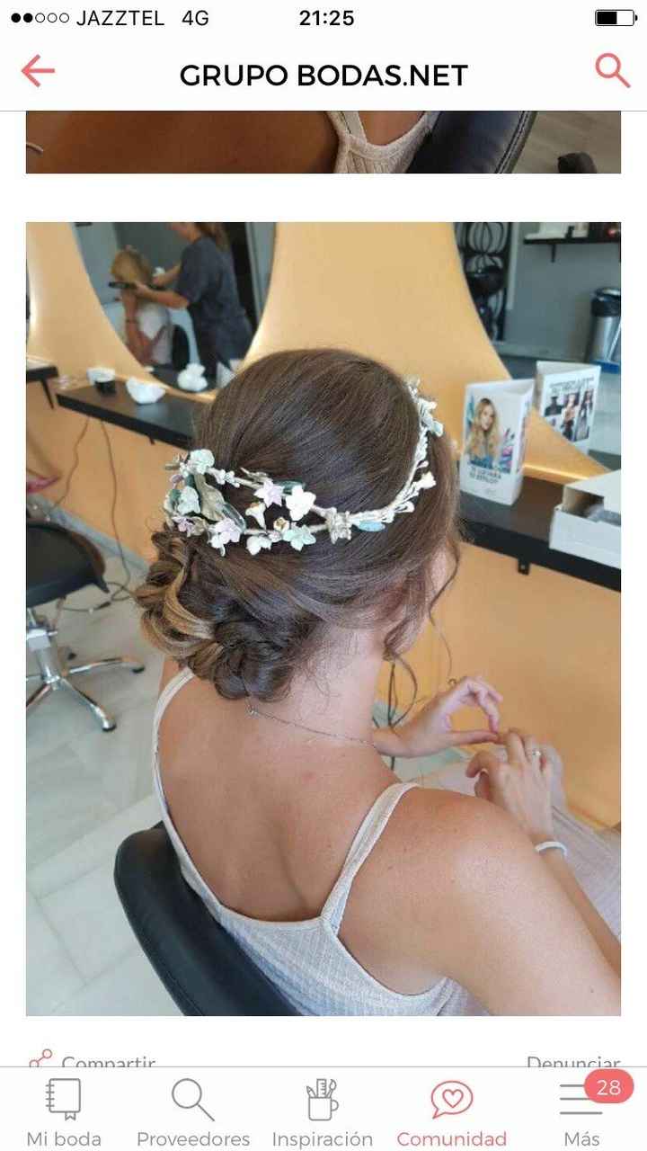 peinado flores