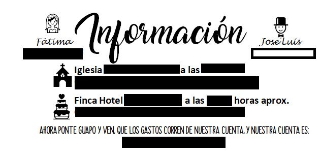 Tarjeta info