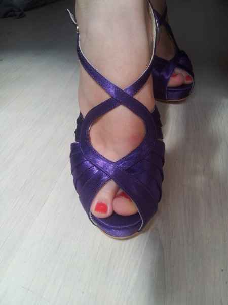 Ya tengo mis zapatos morados! :) - 1