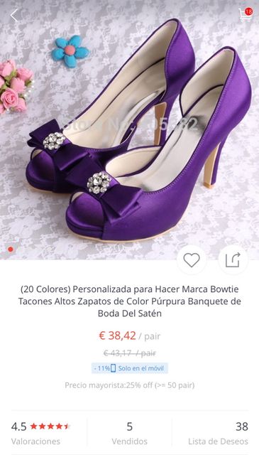 Zapatos de novia morados!! - 1
