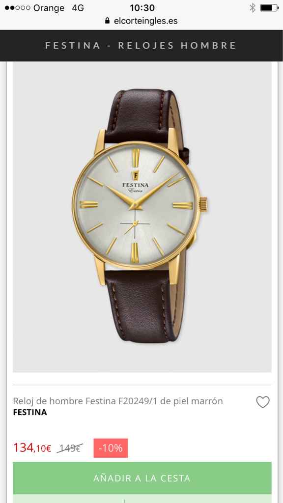 Reloj para el novio - 1