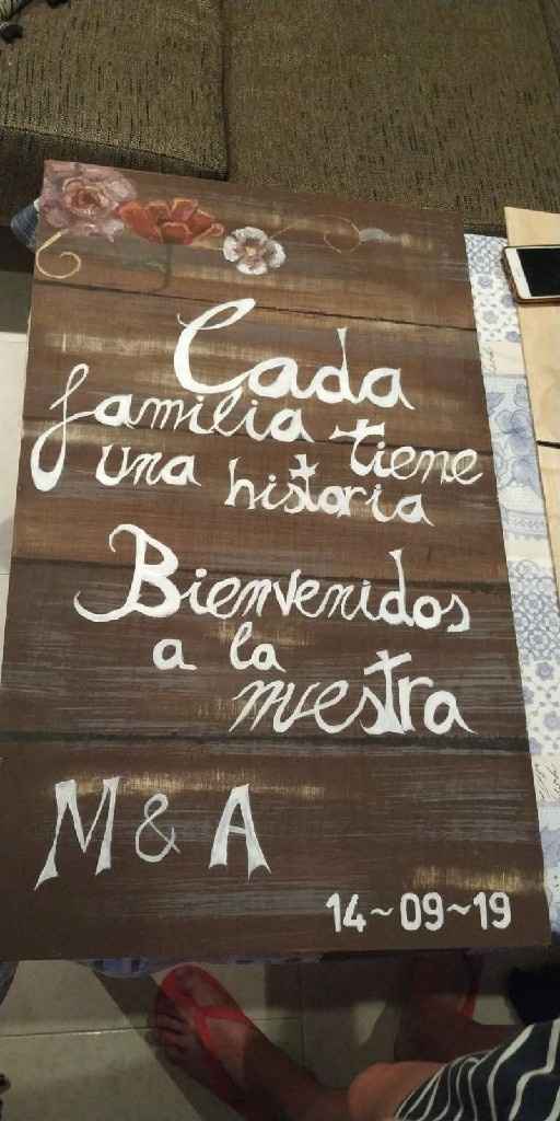 Cartel de bienvenida - 1