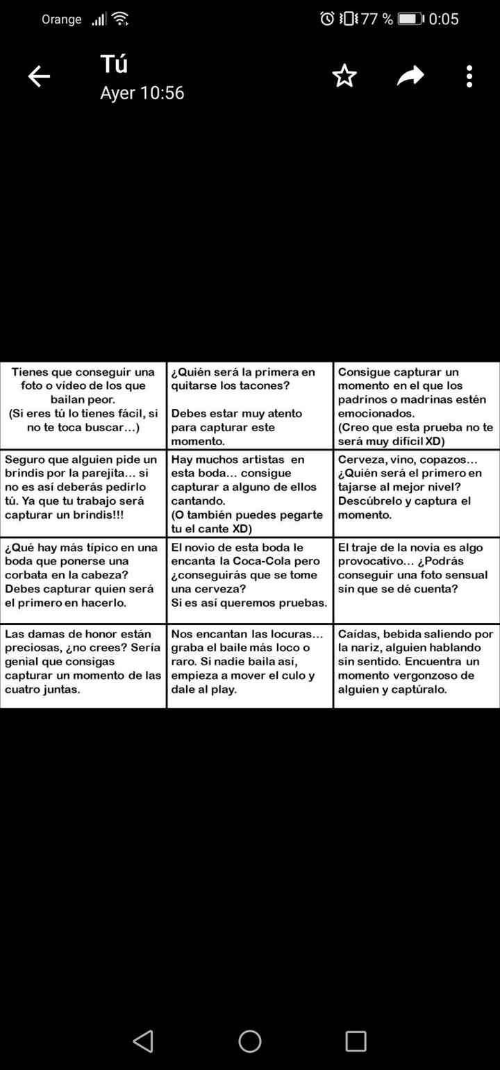 Habrá juegos en tu boda?? o será tradicional?? - 4