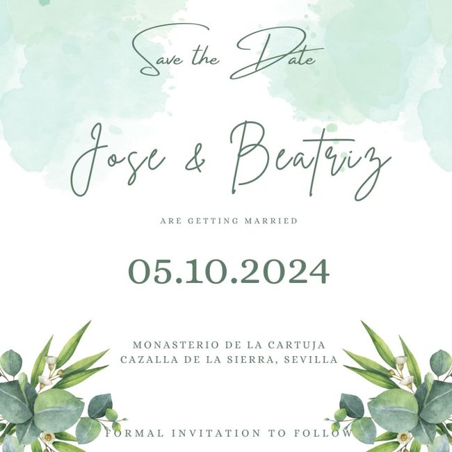 Save the date... Si o no? - 7