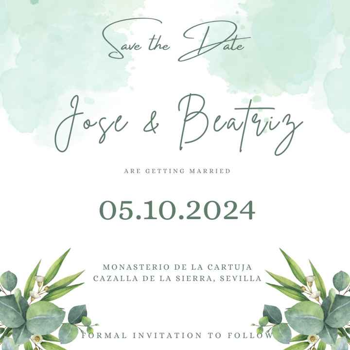 Save the date... Si o no? - 7