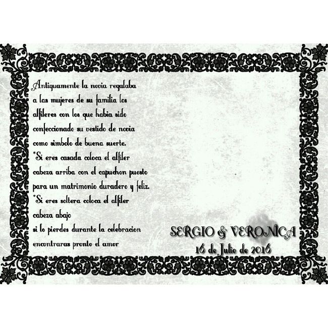 Plantillas para entregar los alfileres - 1