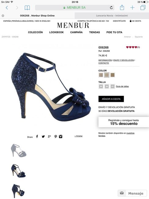 Zapatos de novias azul - 4
