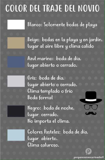 El color del traje de novio - 1