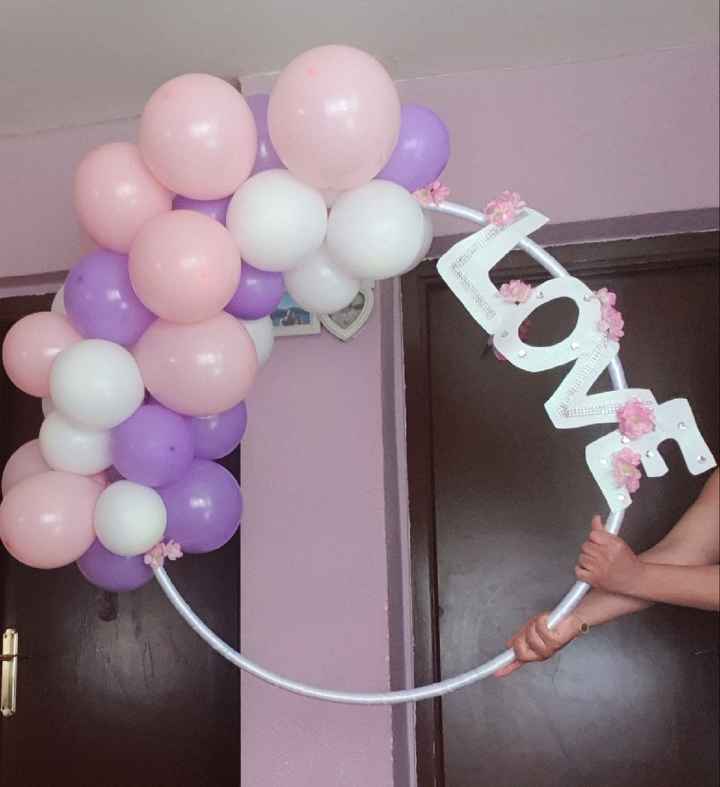 Aro decorado con globos - 1