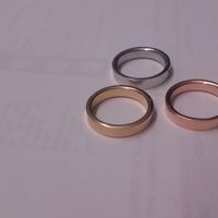 Alianzas twins diamonds oro rosa - 1