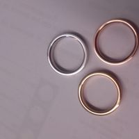 Alianzas twins diamonds oro rosa - 2