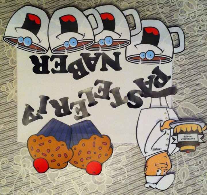 Cartel Pastelería NABER