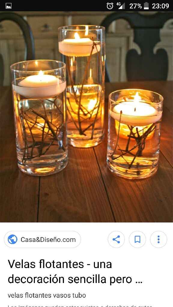  Jarrones con velas flotantes - 1