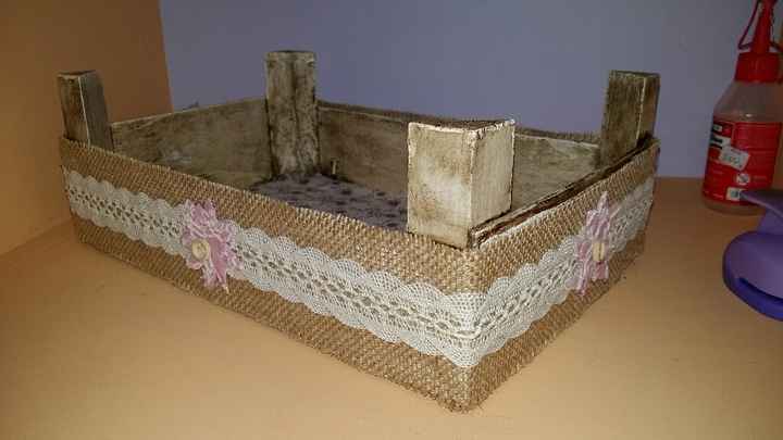 Mi primera caja decorada para los saquitos del arroz - 3