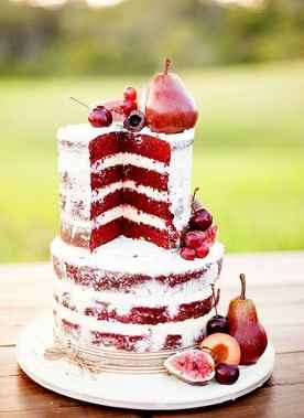 Naked cake con red velvet